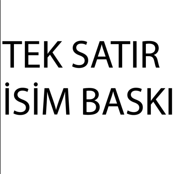 TEK SATIR SIRT BASKISI
