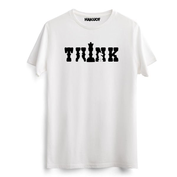 Satranç Baskılı Pamuklu Tişört