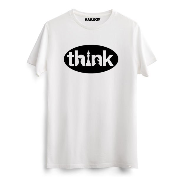 Satranç Baskılı Pamuklu Tişört