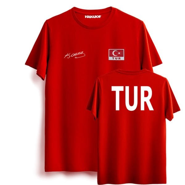 Atatürk İmzalı Türkiye Tişört
