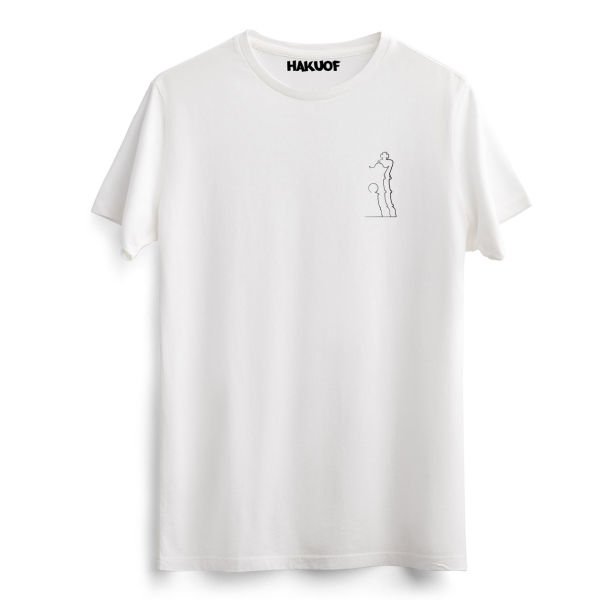 Satranç Baskılı Pamuklu Tişört