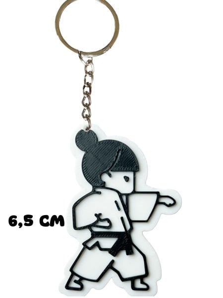 Taekwondo Karate Judo Girl Anahtarlık