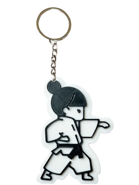 Taekwondo Karate Judo Girl Anahtarlık